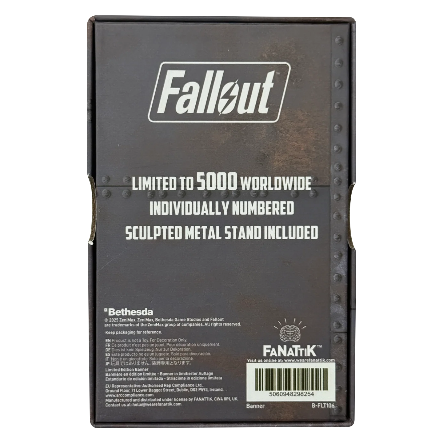 Fanattik Limited Edition Fallout Brotherhood of Steel Metal Banner - Image 6
