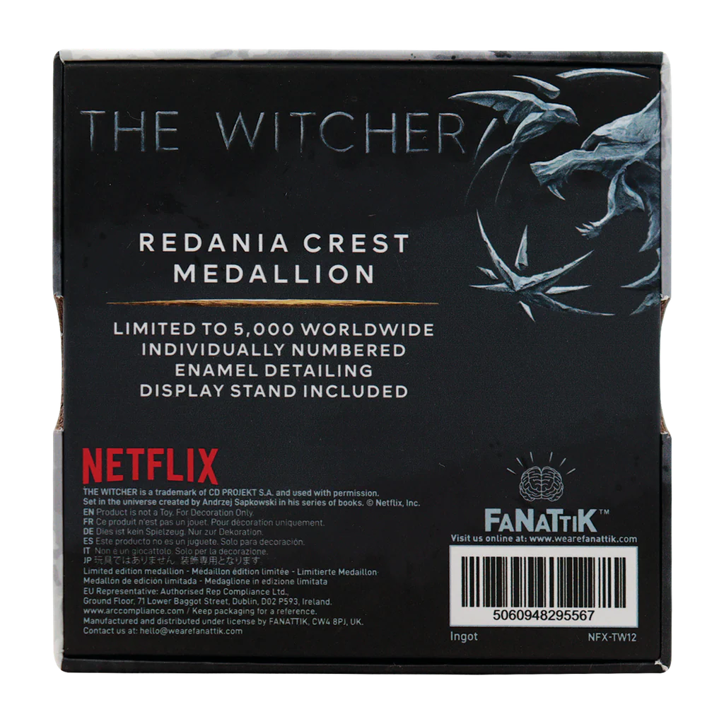 Fanattik Limited Edition The Witcher Redania Crest Medallion - Image 5