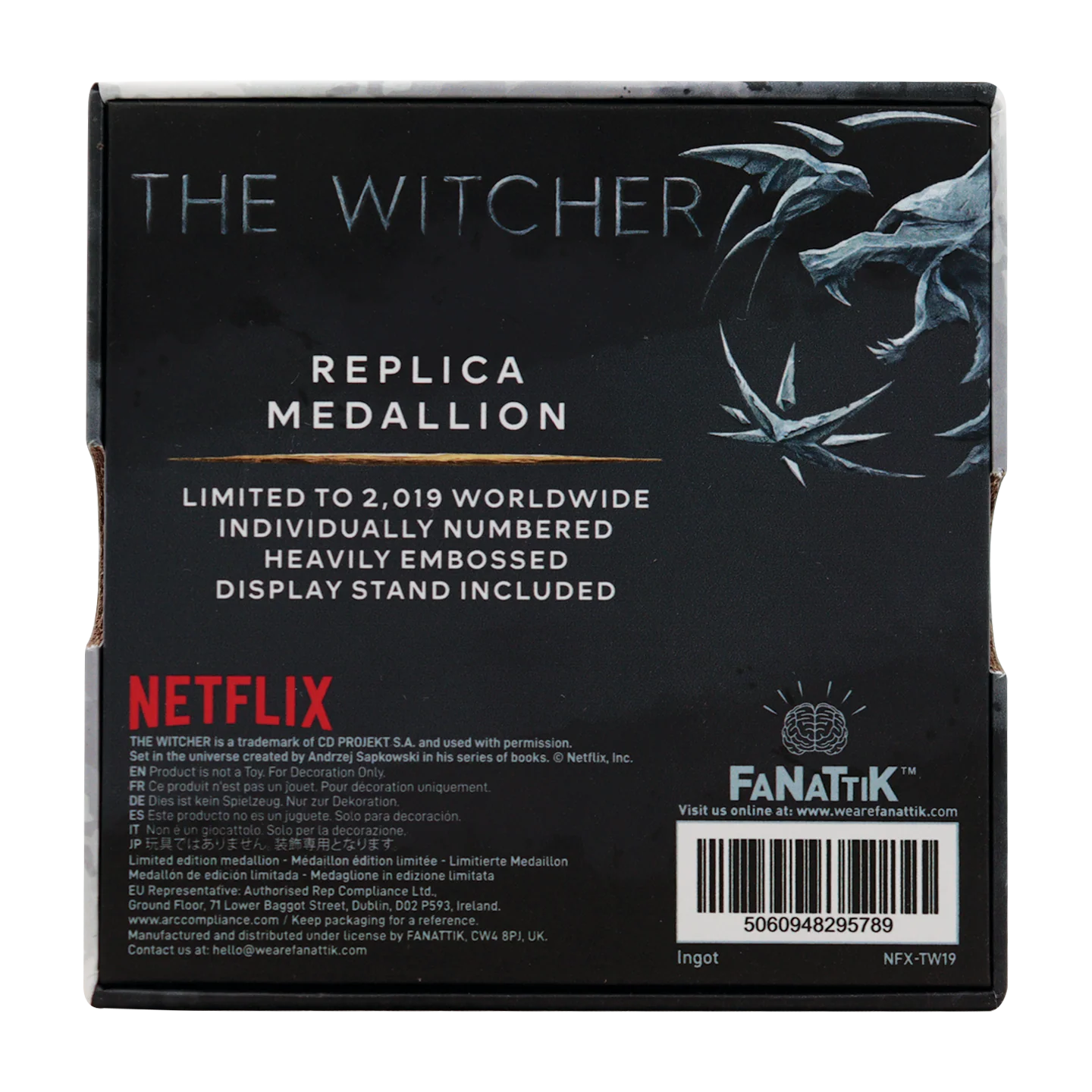 Fanattik Limited Edition The Witcher Replica Geralt's Medallion - Image 6