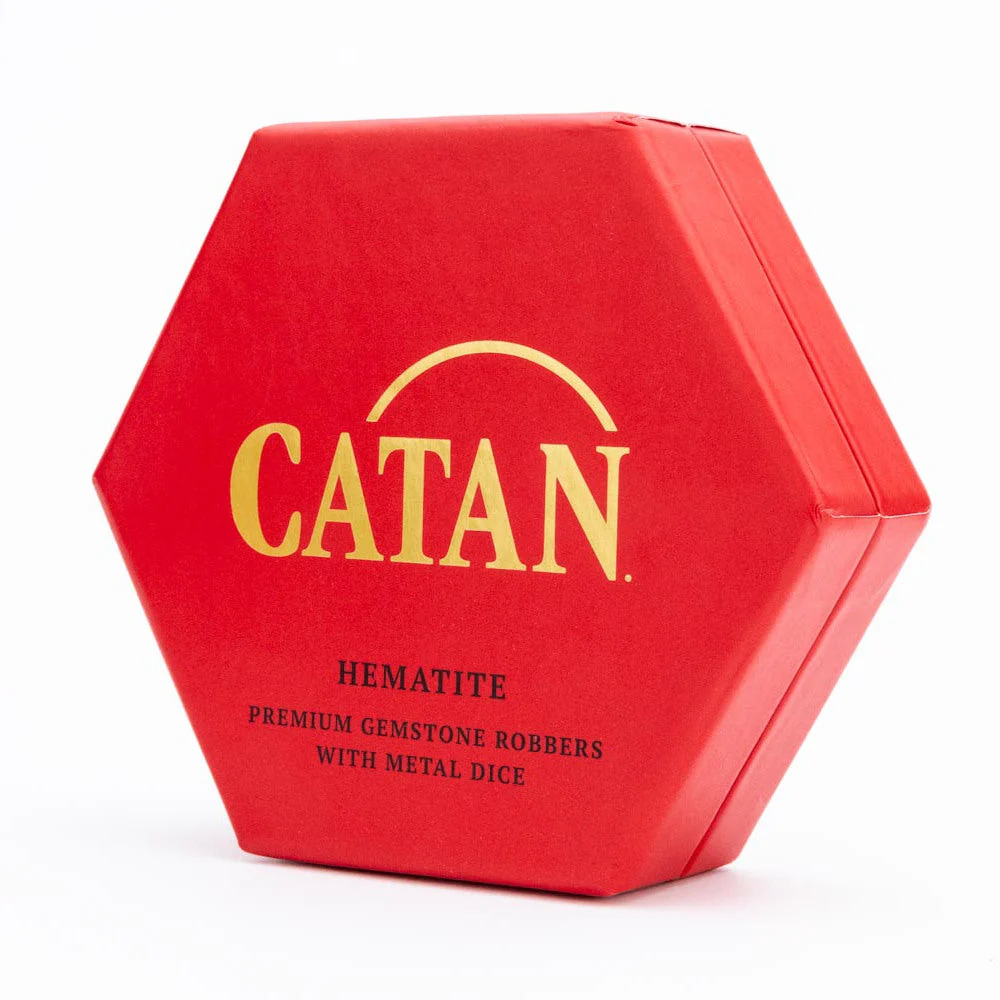 Fanroll By Metallic Dice Games MDG CATAN Premium Robber and Metal Dice Set Hematite - Image 2