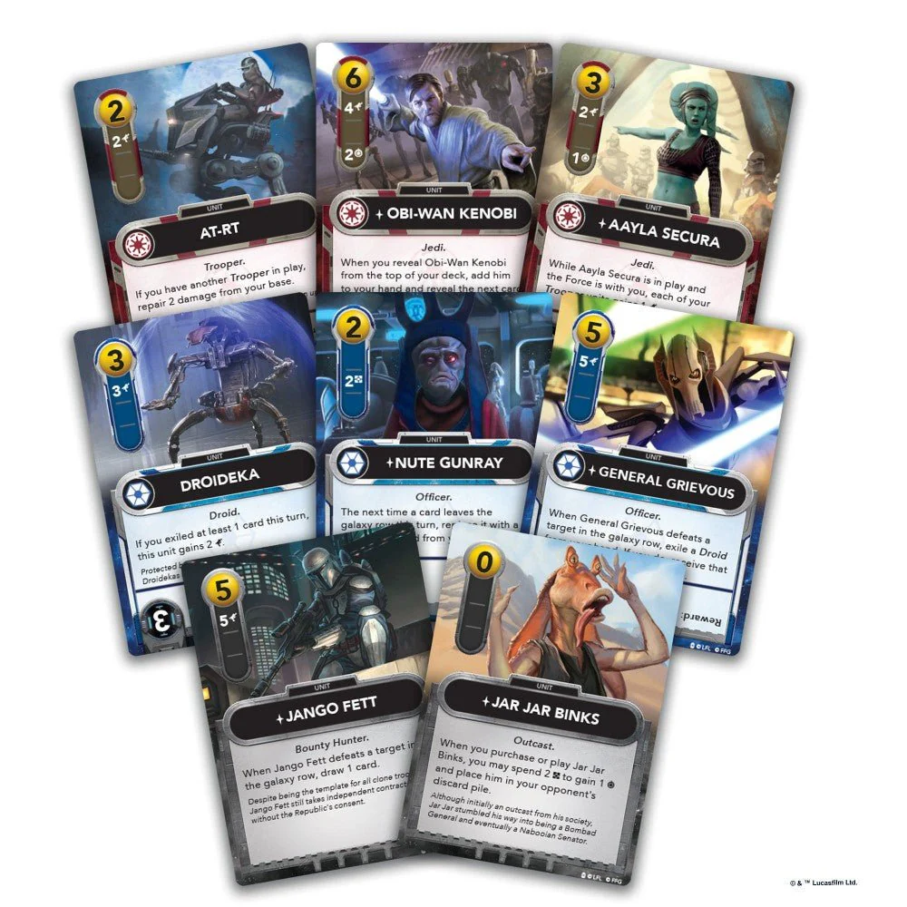 Fantasy Flight Games Star Wars: The Deckbuilding Game Clone Wars Board Game - Image 3