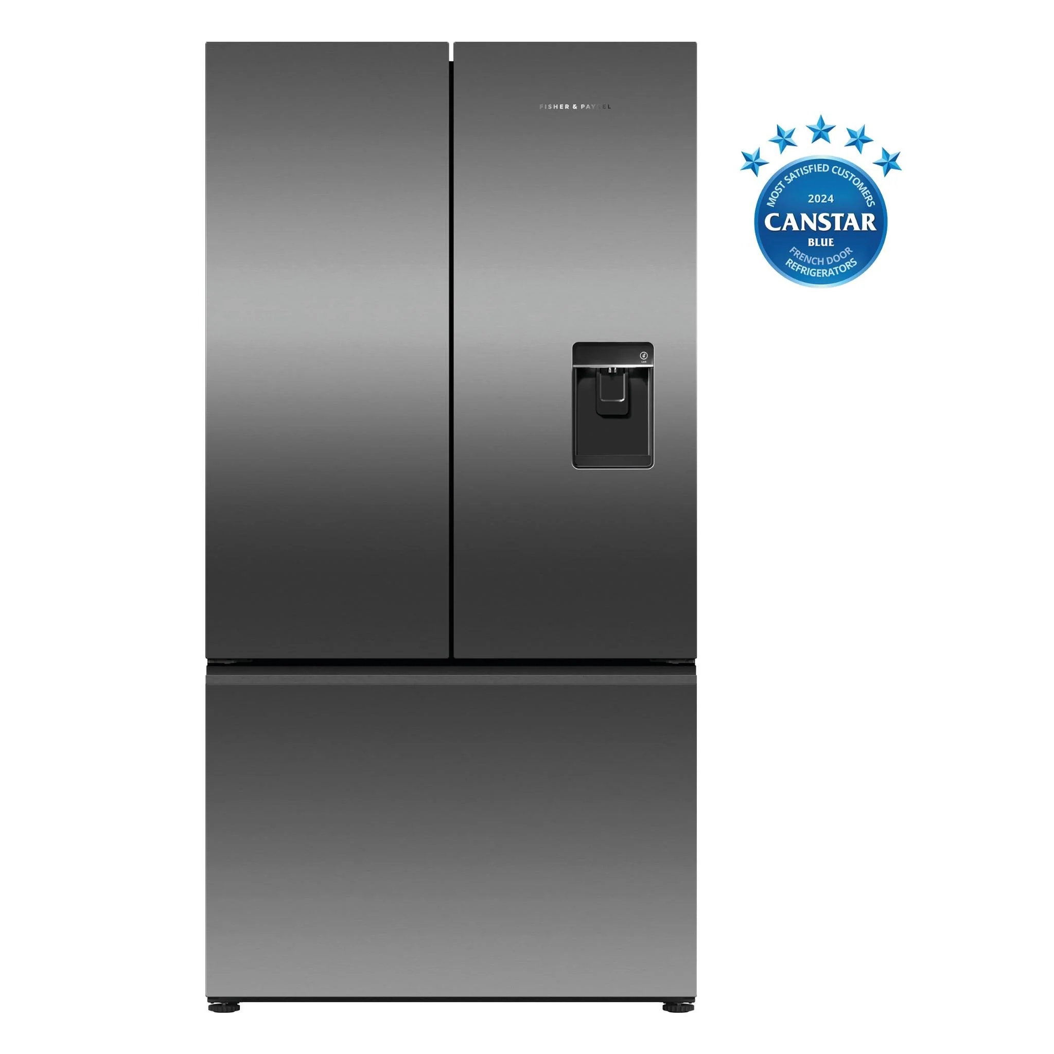 Fisher & Paykel RF610ANUB5 569L French Door Fridge (Black Stainless Steel) - Image 2