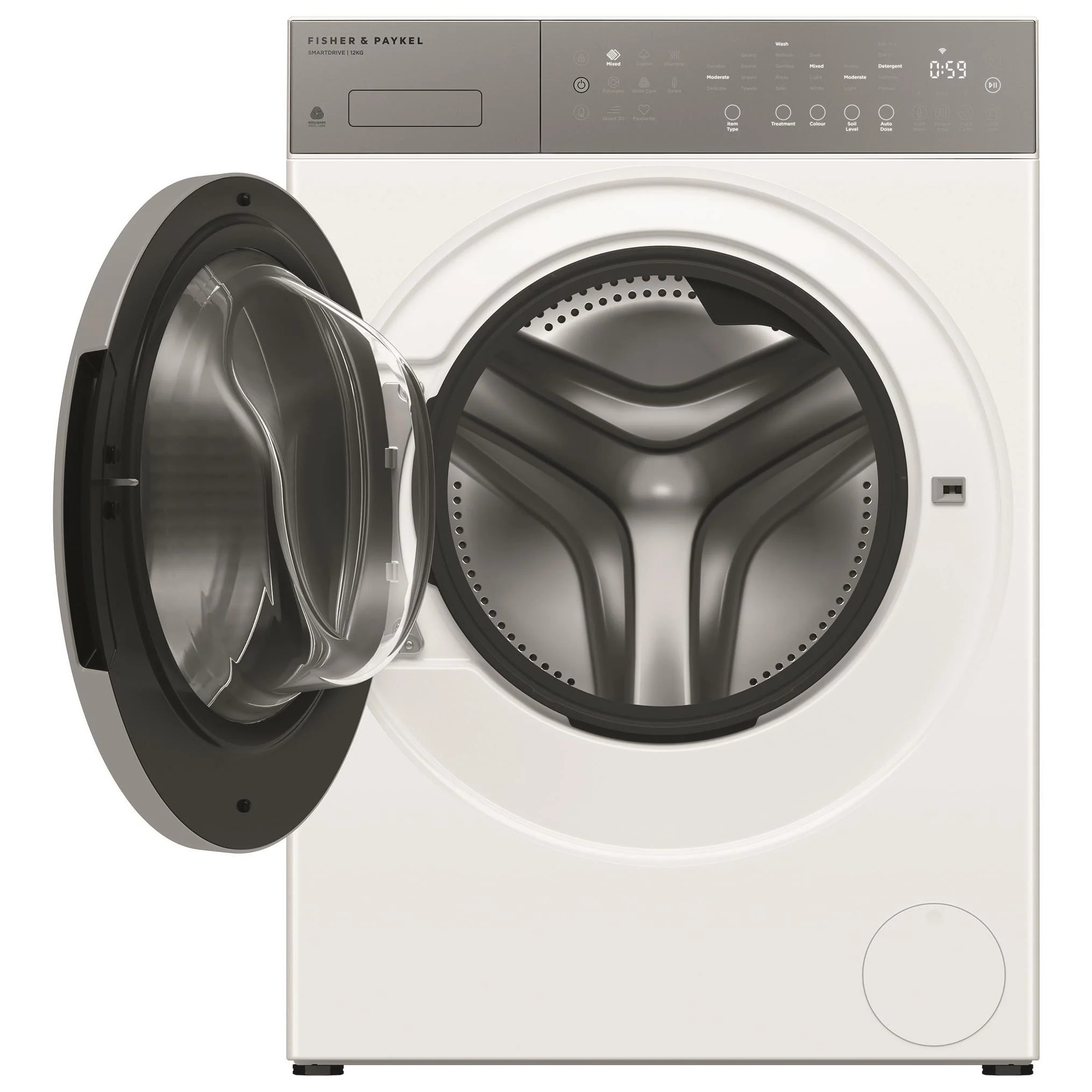 Fisher & Paykel WH1260P5 Series 5 12kg Contemporary Front Load Washer - Image 2