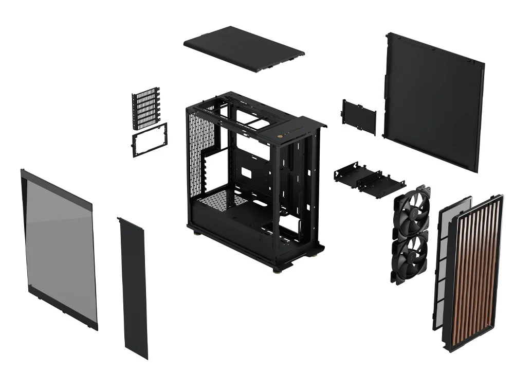 Fractal Design North Mid-Tower Case - Charcoal Black TG Dark - Image 7