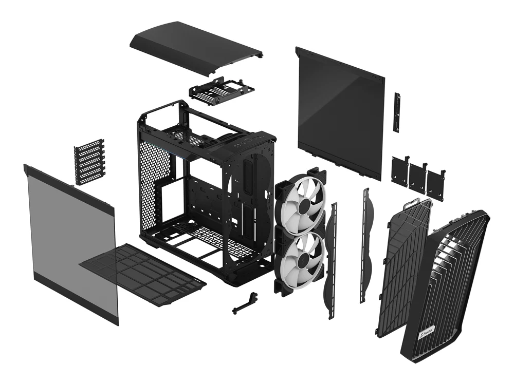 Fractal Design Torrent Compact Mid-Tower Case - Black RGB TG Light Tint - Image 3