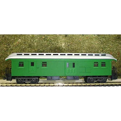 Frateschi HO Wooden Clerestory Baggage Car Green - Image 2
