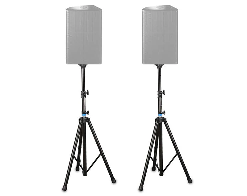 Freedom Heavy Duty Speaker Stands Pair Top Hat Mounting Bracket 2m Height - Image 2
