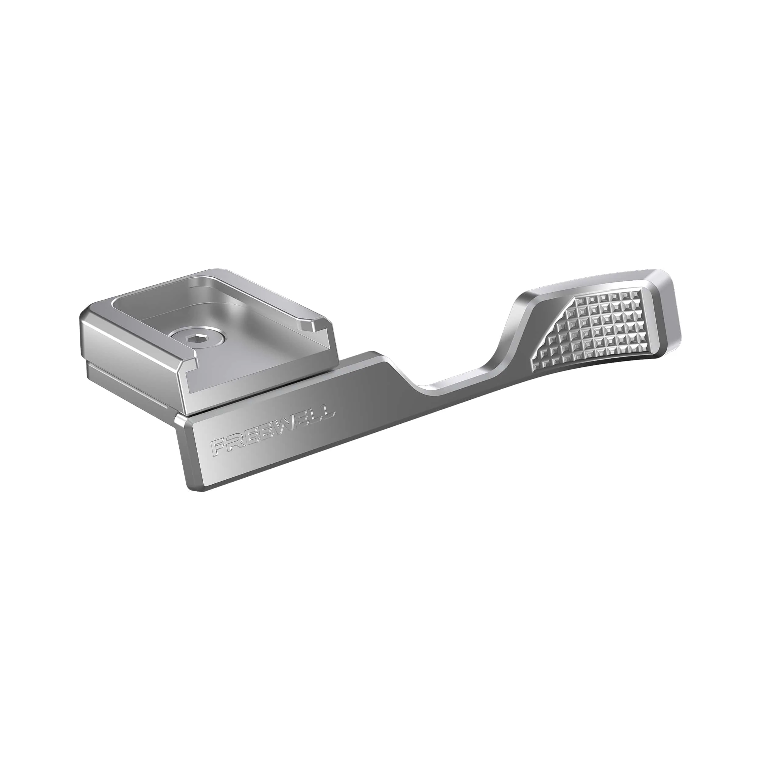 Freewell Thumb Grip with Cold Shoe Mount for Fuji X100VI (Silver) - Image 3