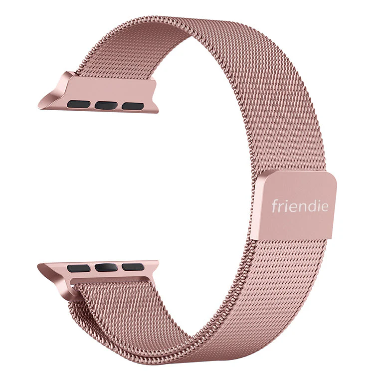 Friendie Melbourne Collection Milanese Mesh Band for Apple Watch 7/8/9/10/11/SE  (Rose) [Small] 38/39/40/41/42mm - Image 4