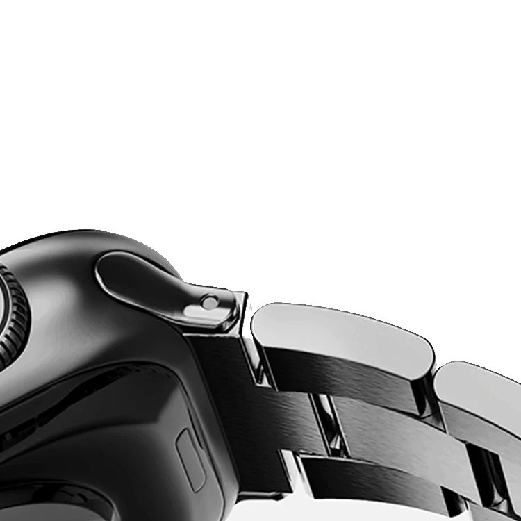 Friendie Sydney Steel Link Band for Apple Watch - Black (Large) - Image 2