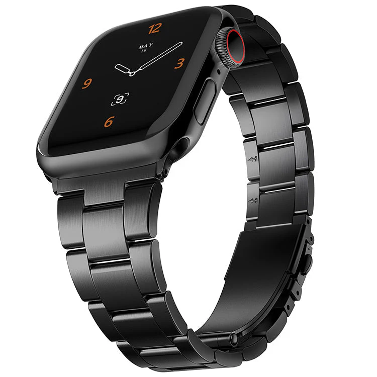 Friendie Sydney Steel Link Band for Apple Watch - Black (Large) - Image 5