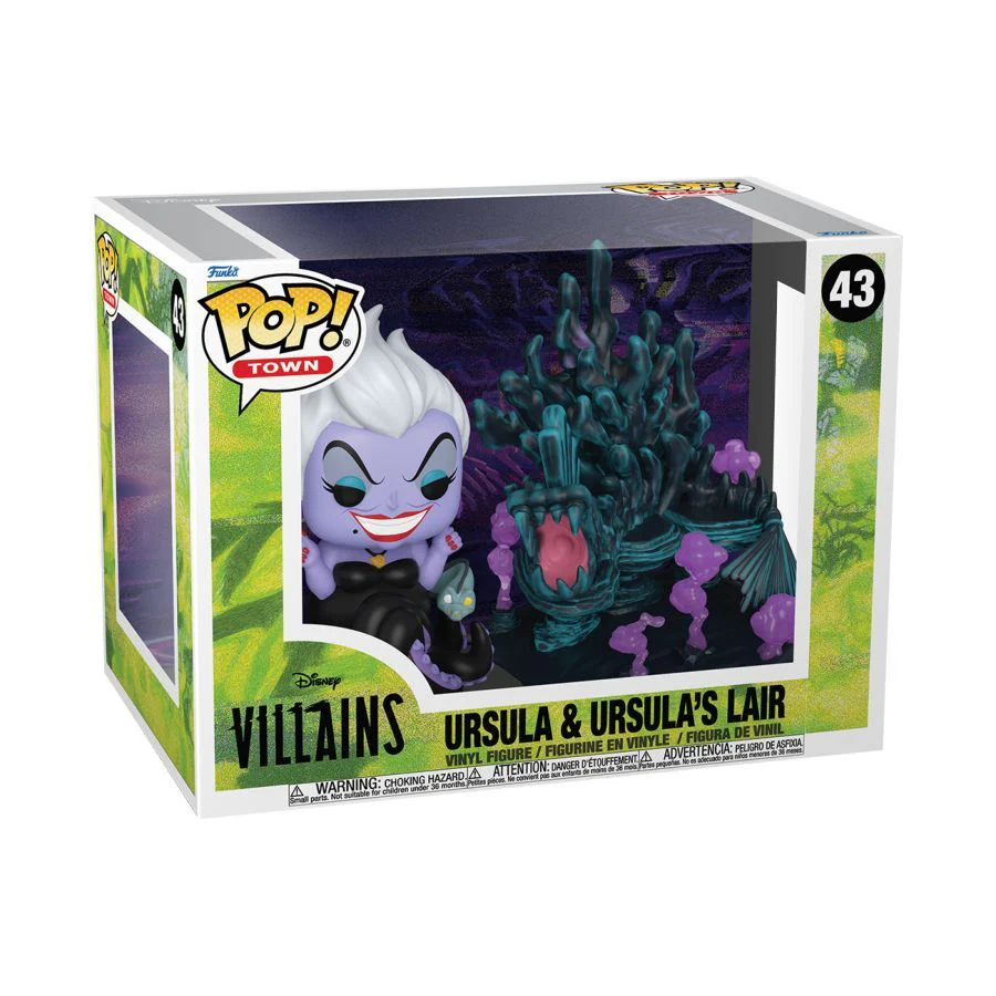 Funko Disney Villains Ursula & Ursula's Lair Pop! Town Vinyl Figure Toy Display - Image 3
