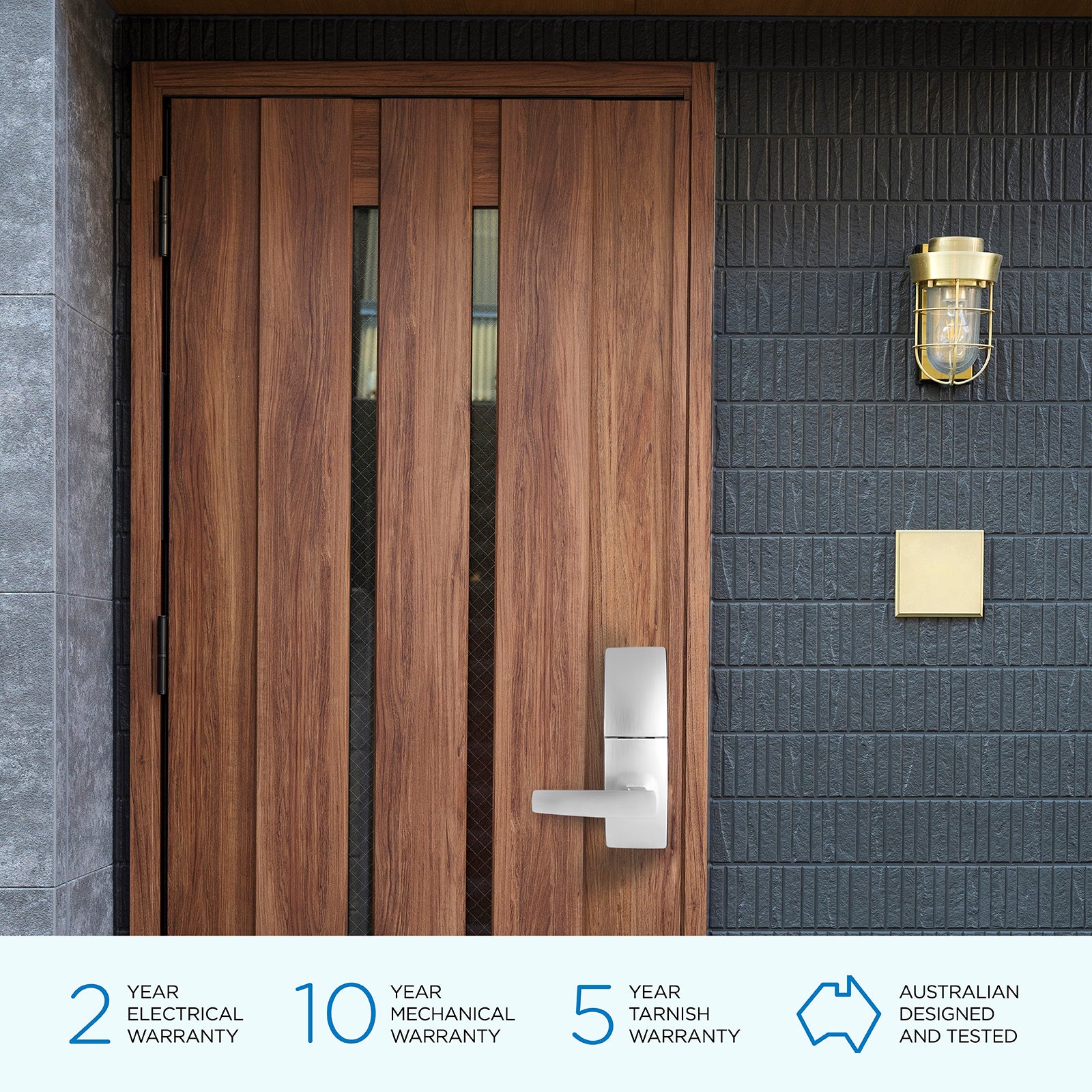 Gainsborough Freestyle WIFI Entrance Trilock (Brushed Satin Chrome) - Image 8