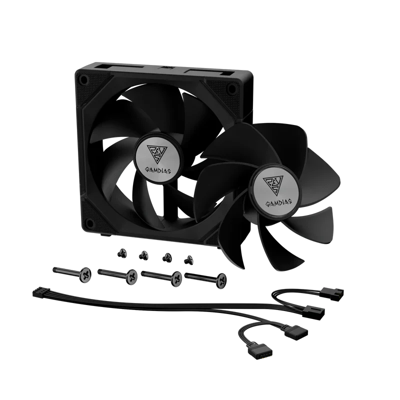 Gamdias AEOLUS P2 ARGB PWM 120mm Cooling Fan (3 Pack) - Image 4