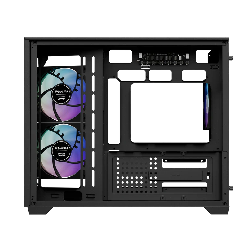 Gamdias ATLAS M3M M-ATX PC Case Tempered Glass with 3 ARGB Fans - Image 8