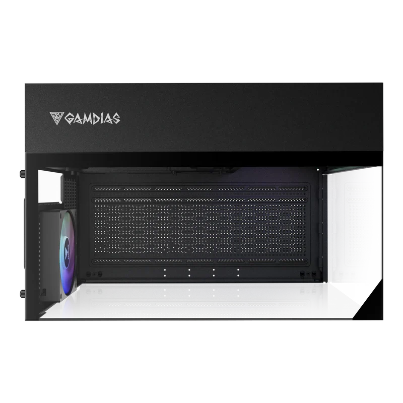 Gamdias ATLAS M3M M-ATX PC Case Tempered Glass with 3 ARGB Fans - Image 9