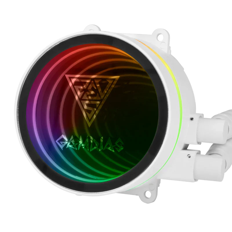 Gamdias CHIONE M3-240W ARGB 240mm Liquid CPU Cooler White - Image 4
