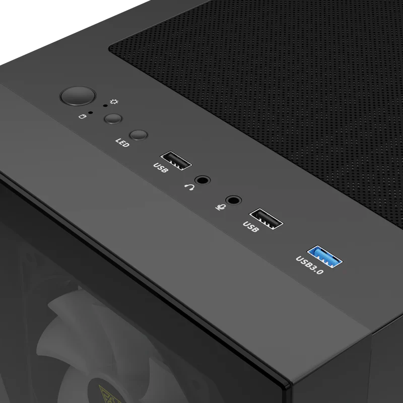 Gamdias Talos E2 ELITE Computer Case ATX Mid Tower with 4x ARGB Fans - Image 5