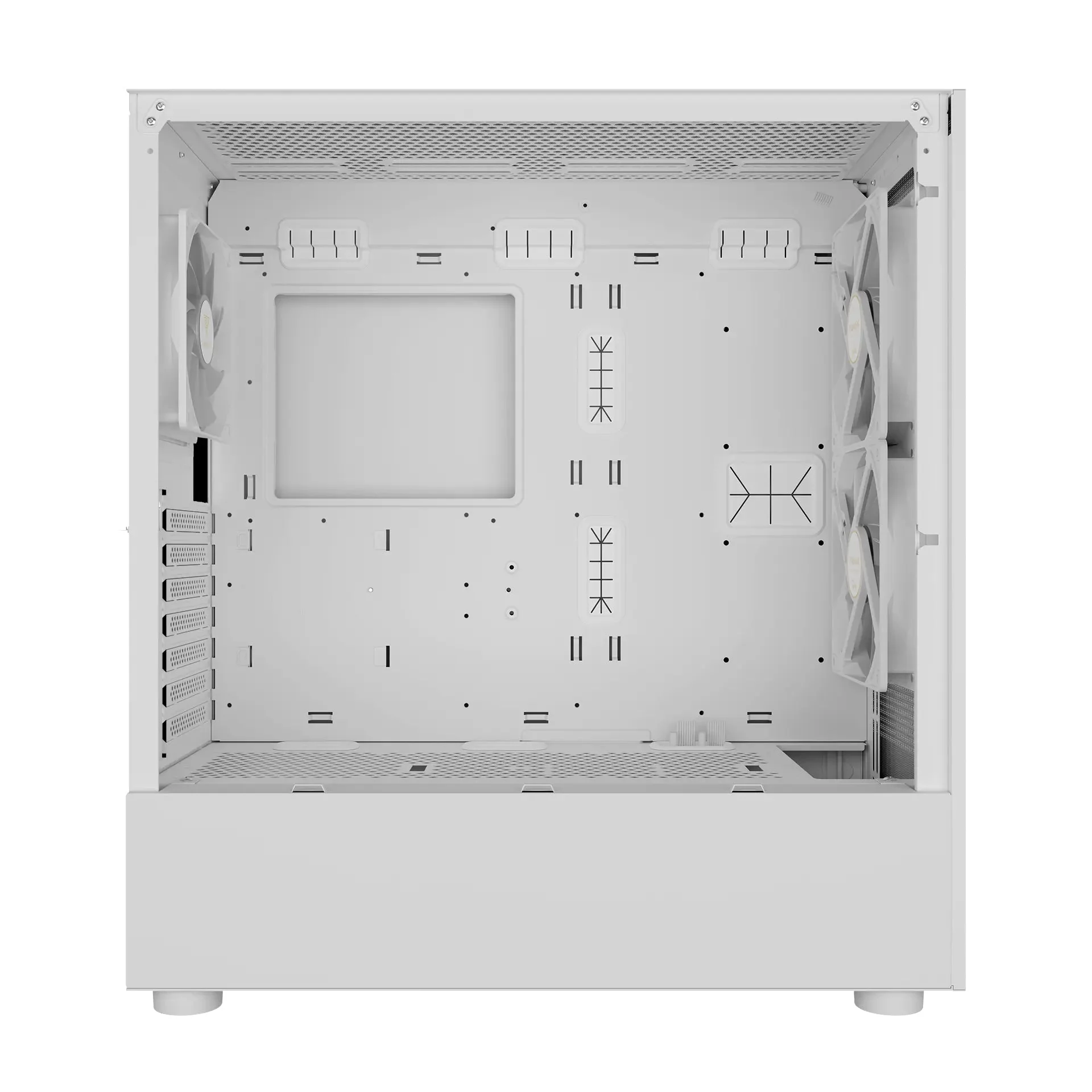 Gamdias Talos E3 Mesh Computer Case ATX Mid Tower with 3x ARGB Fans (White) - Image 4