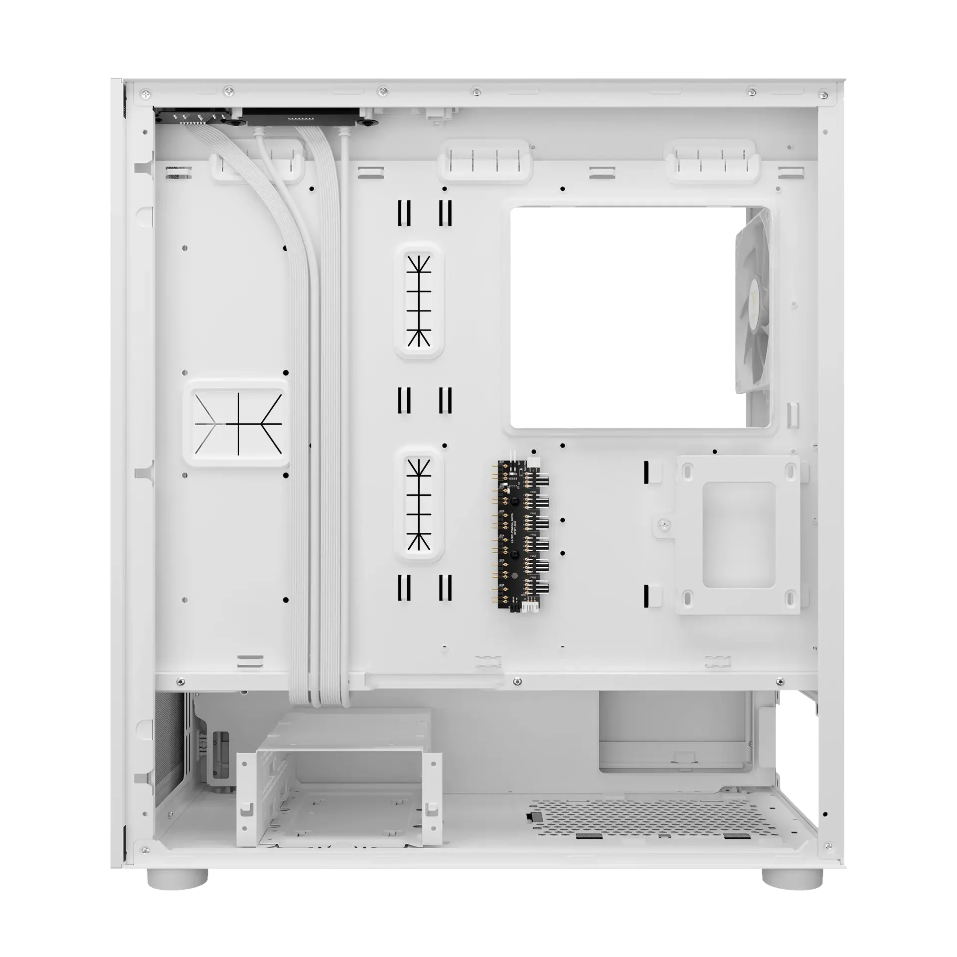 Gamdias Talos E3 Mesh Computer Case ATX Mid Tower with 3x ARGB Fans (White) - Image 5