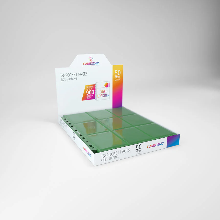 Gamegenic Sideloading 18 Pocket Pages Display (Green) - Image 4