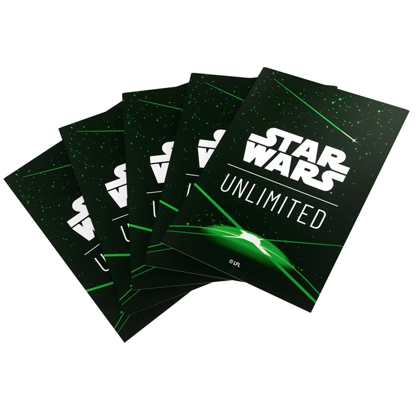 Gamegenic Star Wars Unlimited Art Sleeves - Card Back Green - Image 2
