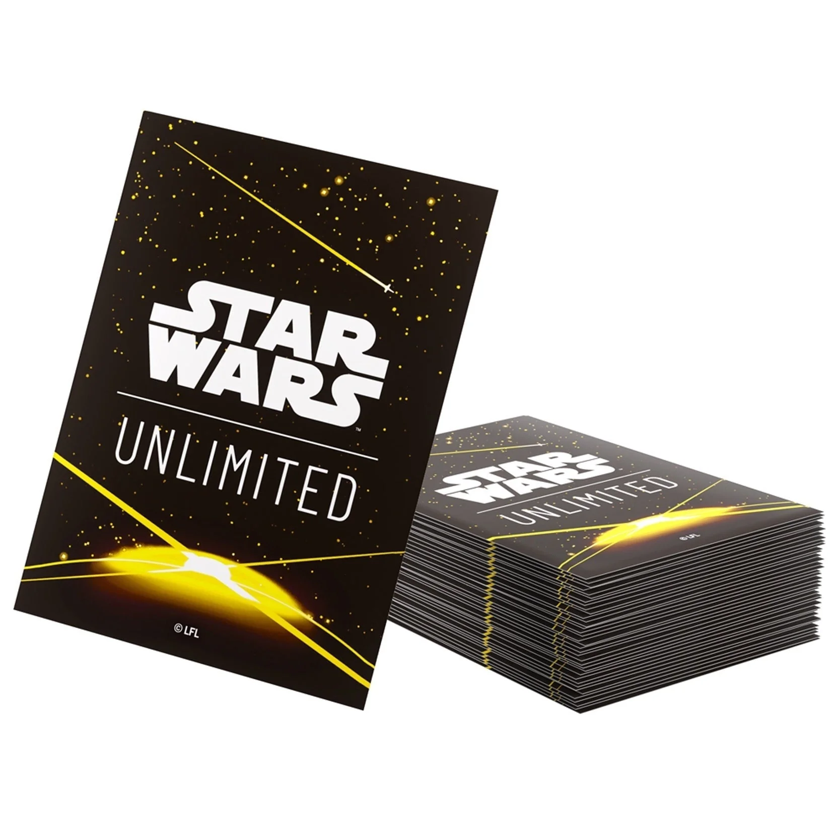 Gamegenic Star Wars Unlimited Art Sleeves - Card Back Yellow - Image 3
