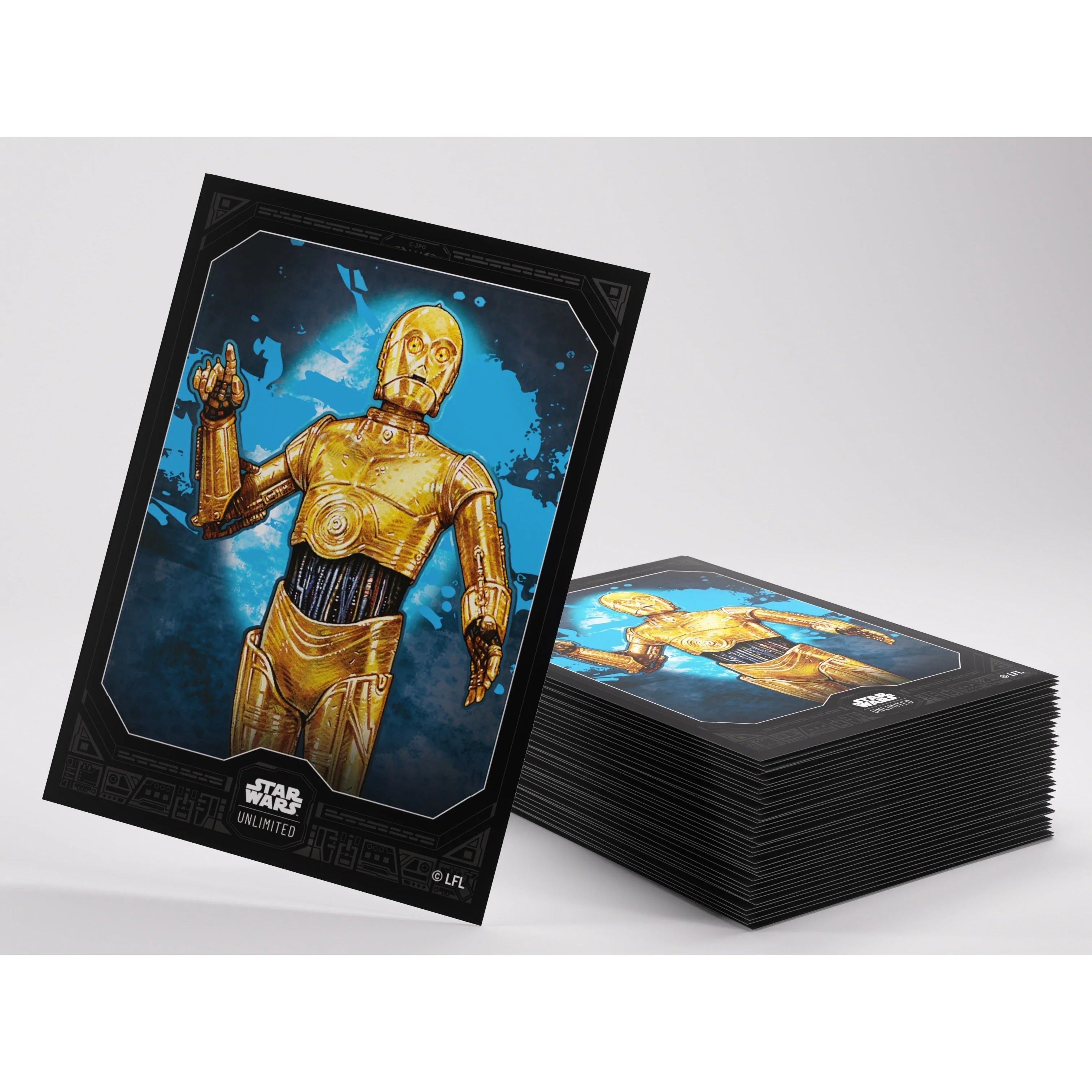Gamegenic Star Wars Unlimited Premium Art Sleeves -C-3PO 66mmx92mm 62 Sleeves Per Pack - Image 3