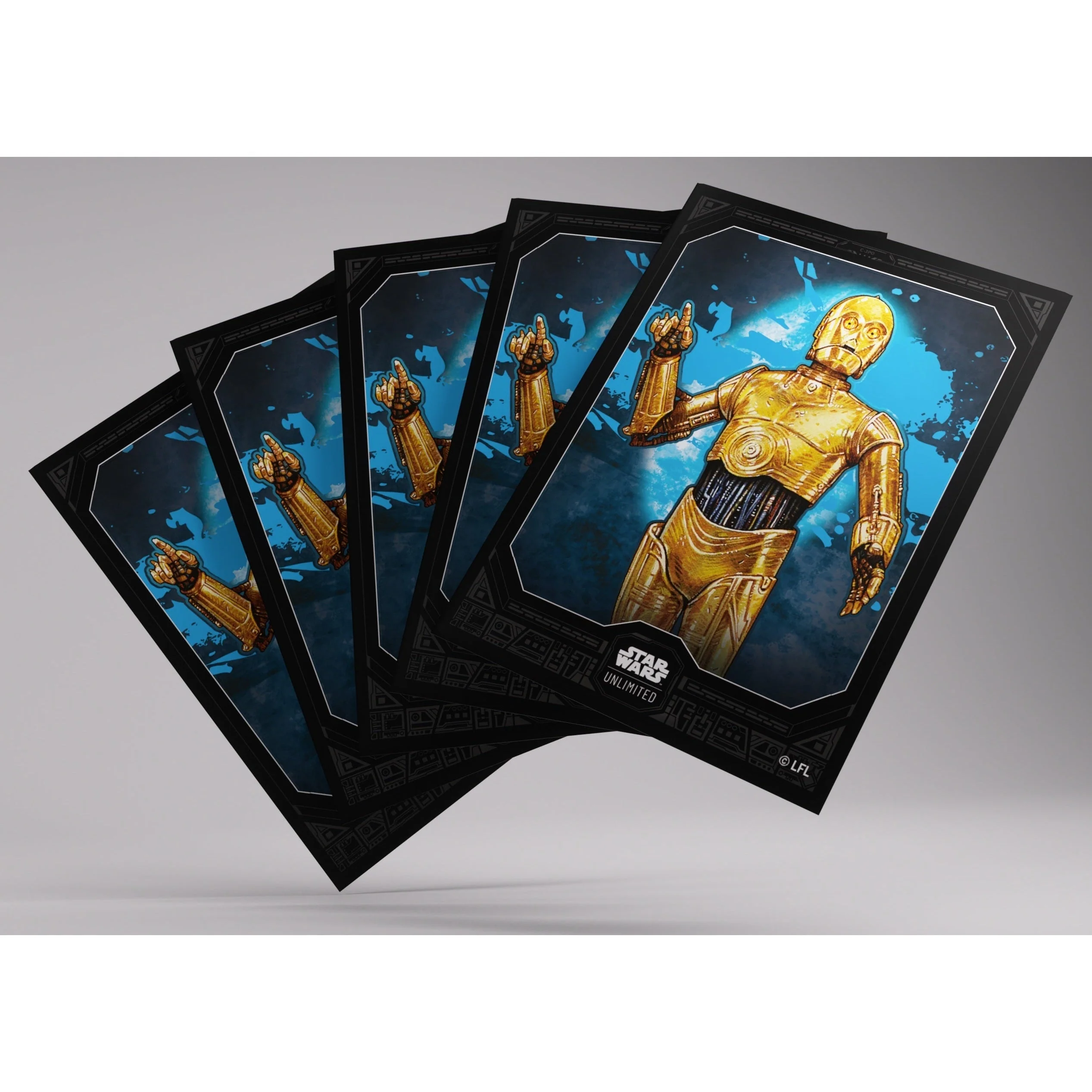 Gamegenic Star Wars Unlimited Premium Art Sleeves -C-3PO 66mmx92mm 62 Sleeves Per Pack - Image 4