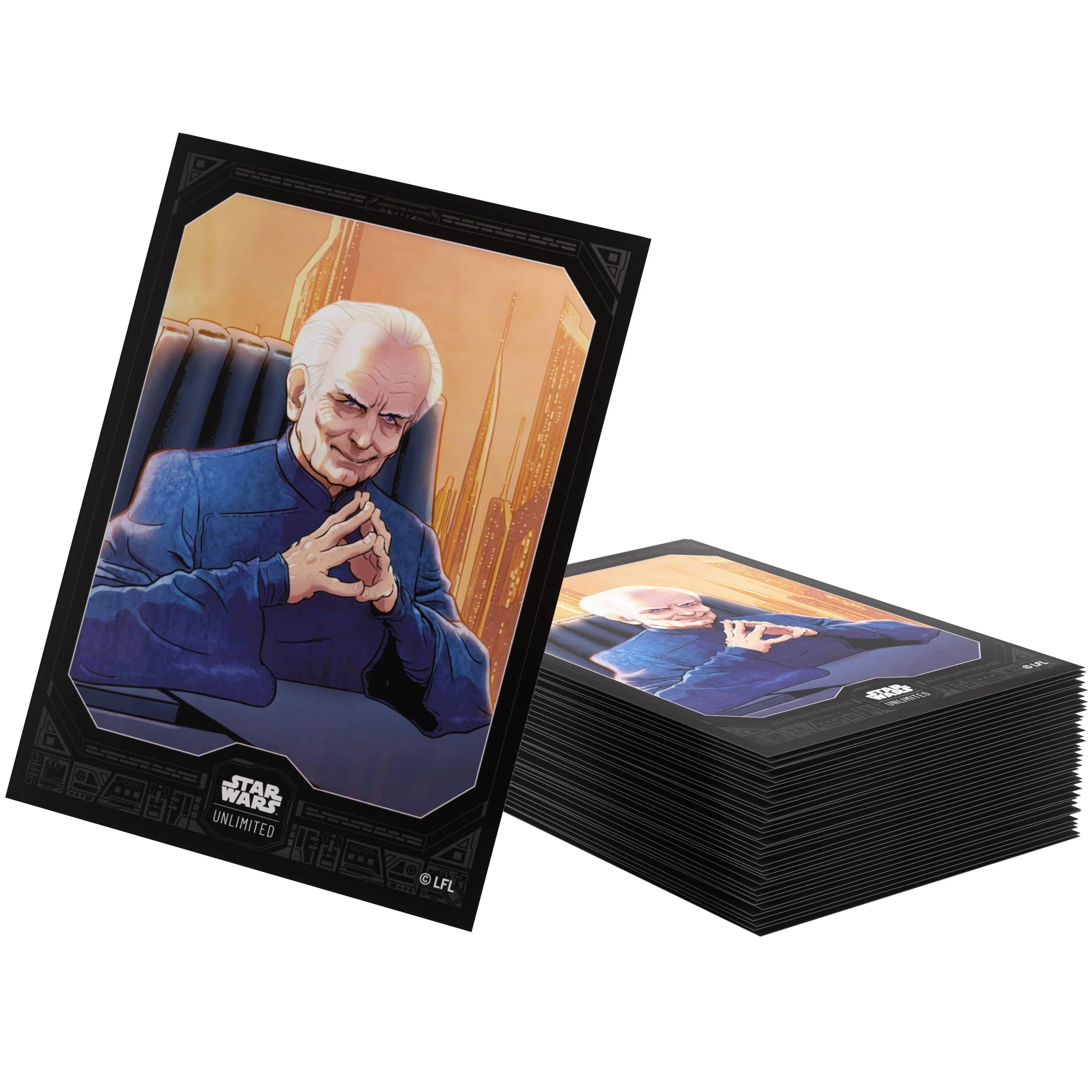 Gamegenic Star Wars Unlimited Premium Art Sleeves - Chancellor Palpatine 66mmx92mm - Image 2