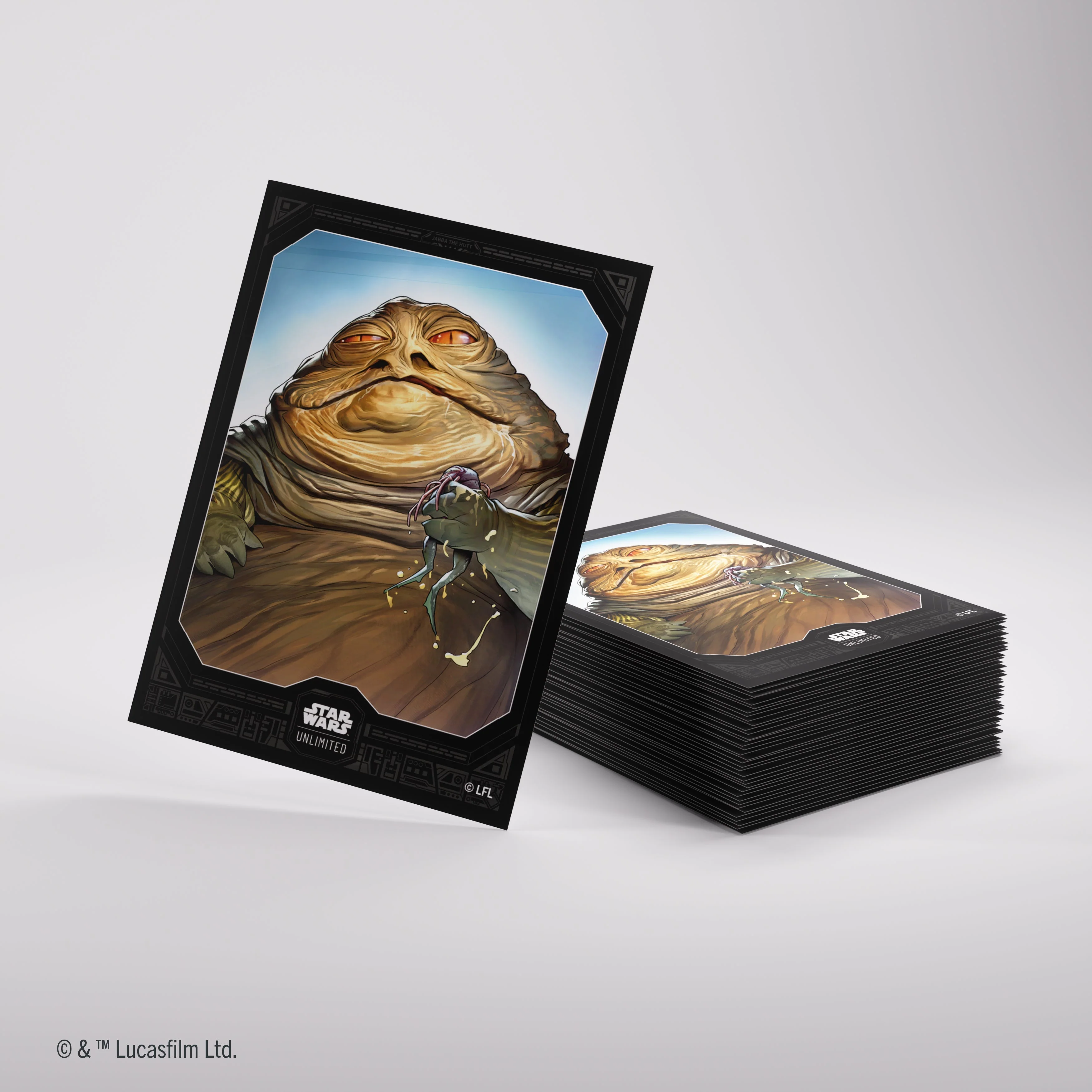 Gamegenic Star Wars Unlimited Premium Art Sleeves - Jabba the Hutt 66mmx92mm 62 Sleeves Per Pack - Image 4