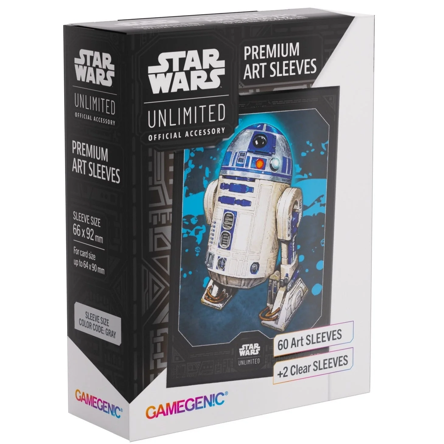 Gamegenic Star Wars Unlimited Premium Art Sleeves - R2-D2 66mmx92mm 62 Sleeves Per Pack - Image 4