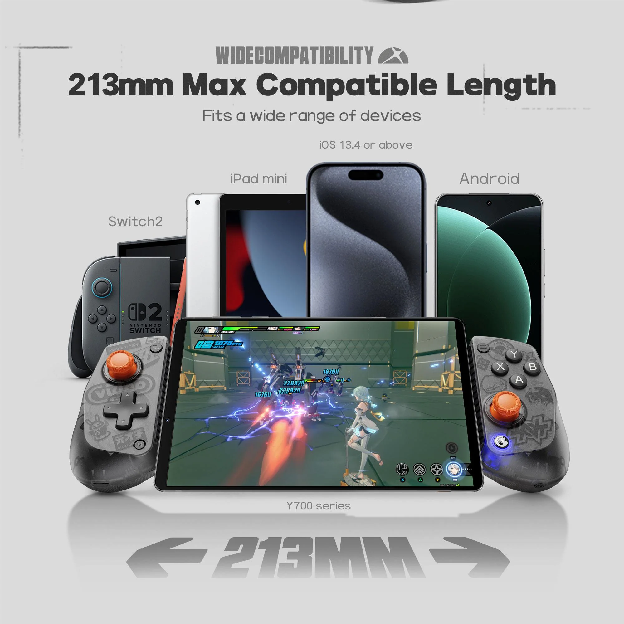 GameSir X5s Zenless Zone Zero Edition Wireless Mobile Controller (Phantom Black) - Image 8