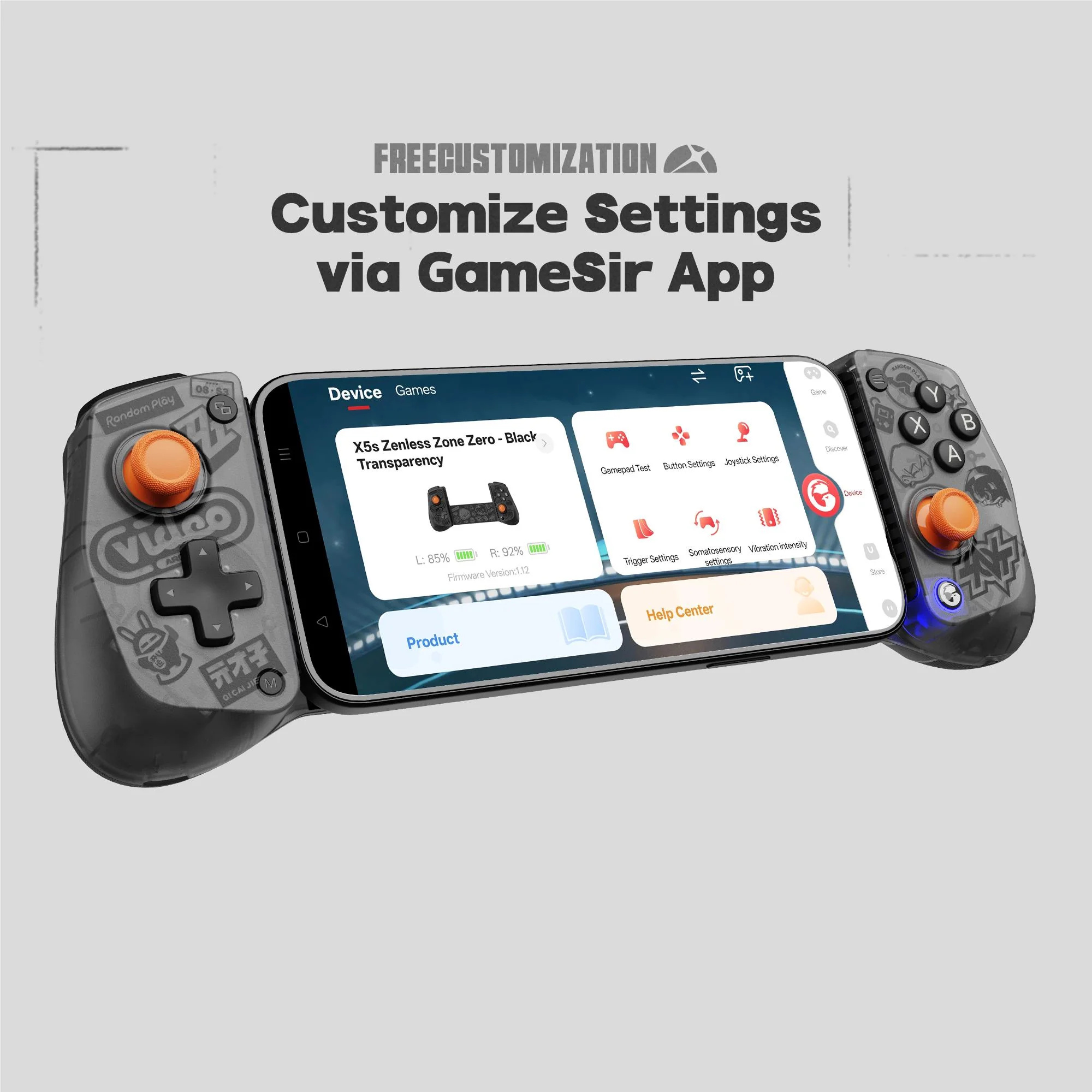 GameSir X5s Zenless Zone Zero Edition Wireless Mobile Controller (Veil White) - Image 14