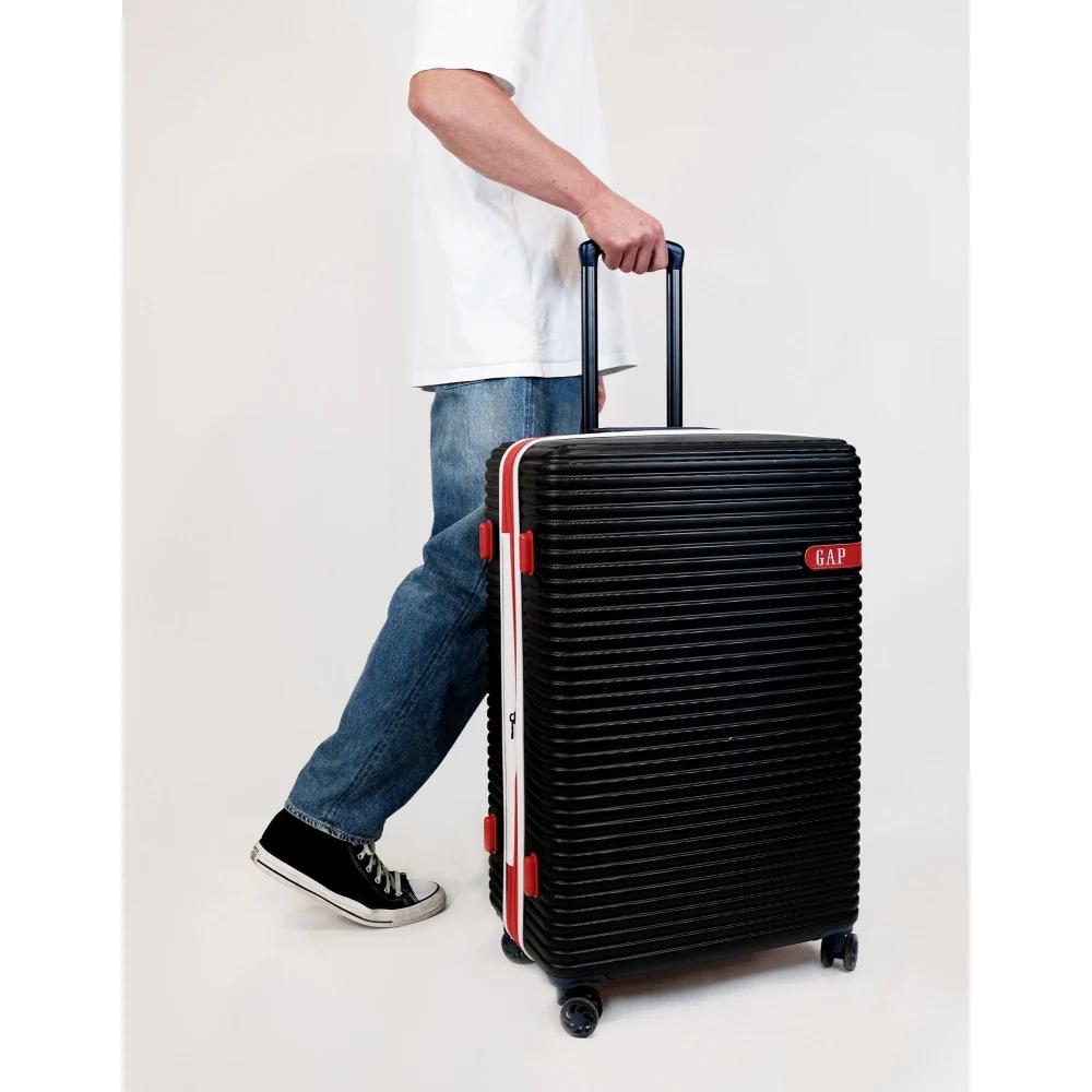 GAP Hard-Shell 4-Wheel Suitcase TSA Lock Large Travel Luggage 76cm Black - Image 5