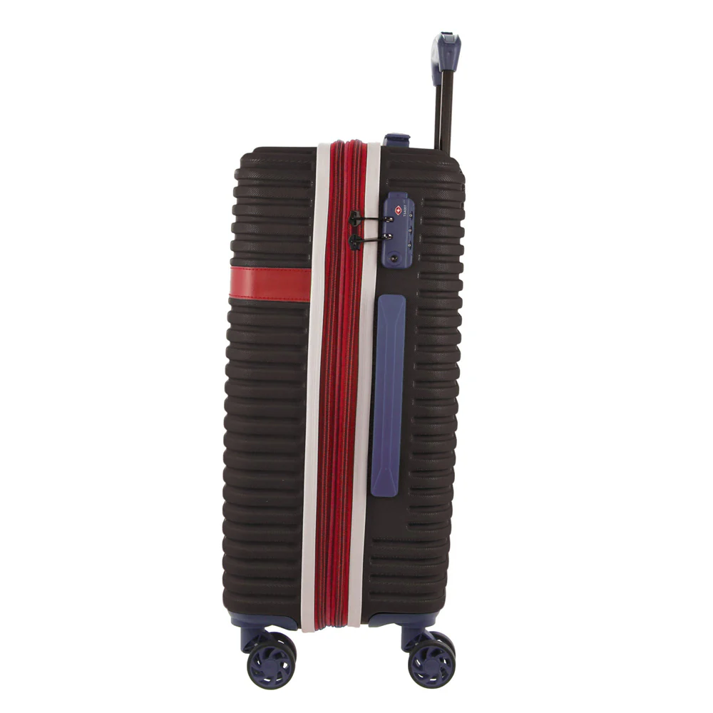 GAP Hard-Shell Suitcase 4 Wheel Hidden Pocket Cabin Luggage 56cm Black - Image 3