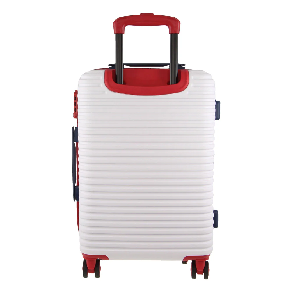 GAP Hard-Shell Suitcase 4 Wheel Hidden Pocket Cabin Luggage 56cm White - Image 4
