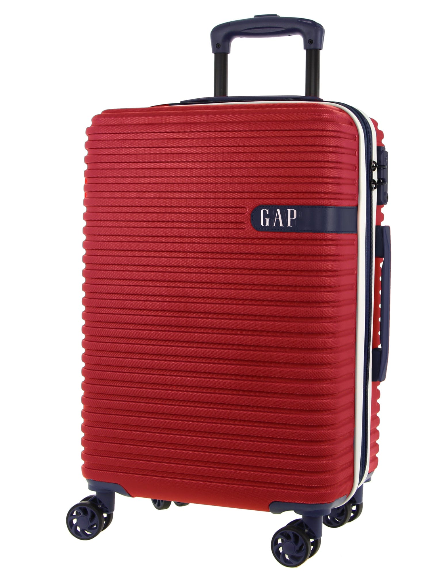 GAP Hard-Shell Suitcase Large Cabin Luggage Set with Tag (Red) [2-Pieces] - Image 2