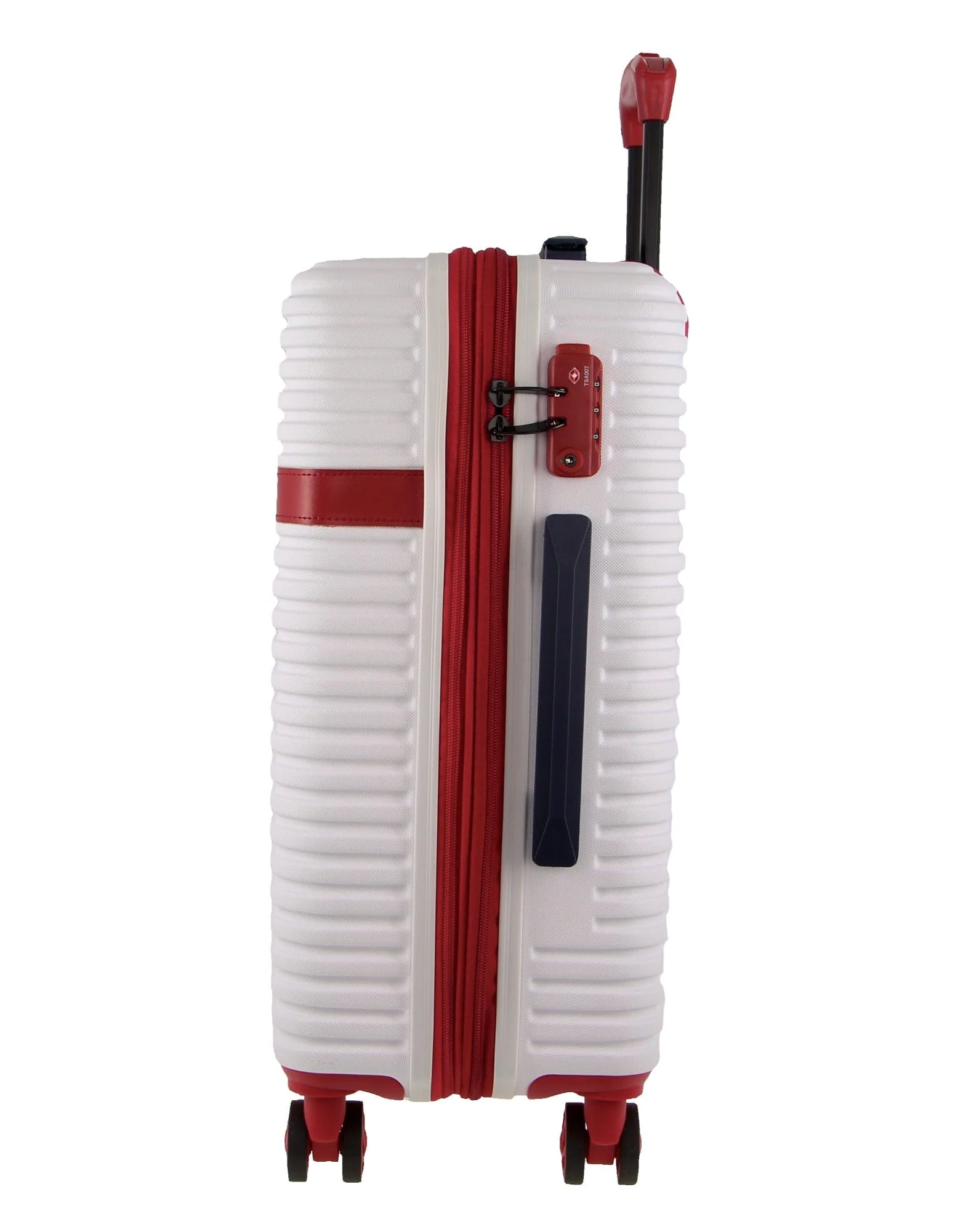 GAP Hard-Shell Suitcase Large Cabin Luggage Set with Tag (White) [2-Pieces] - Image 10