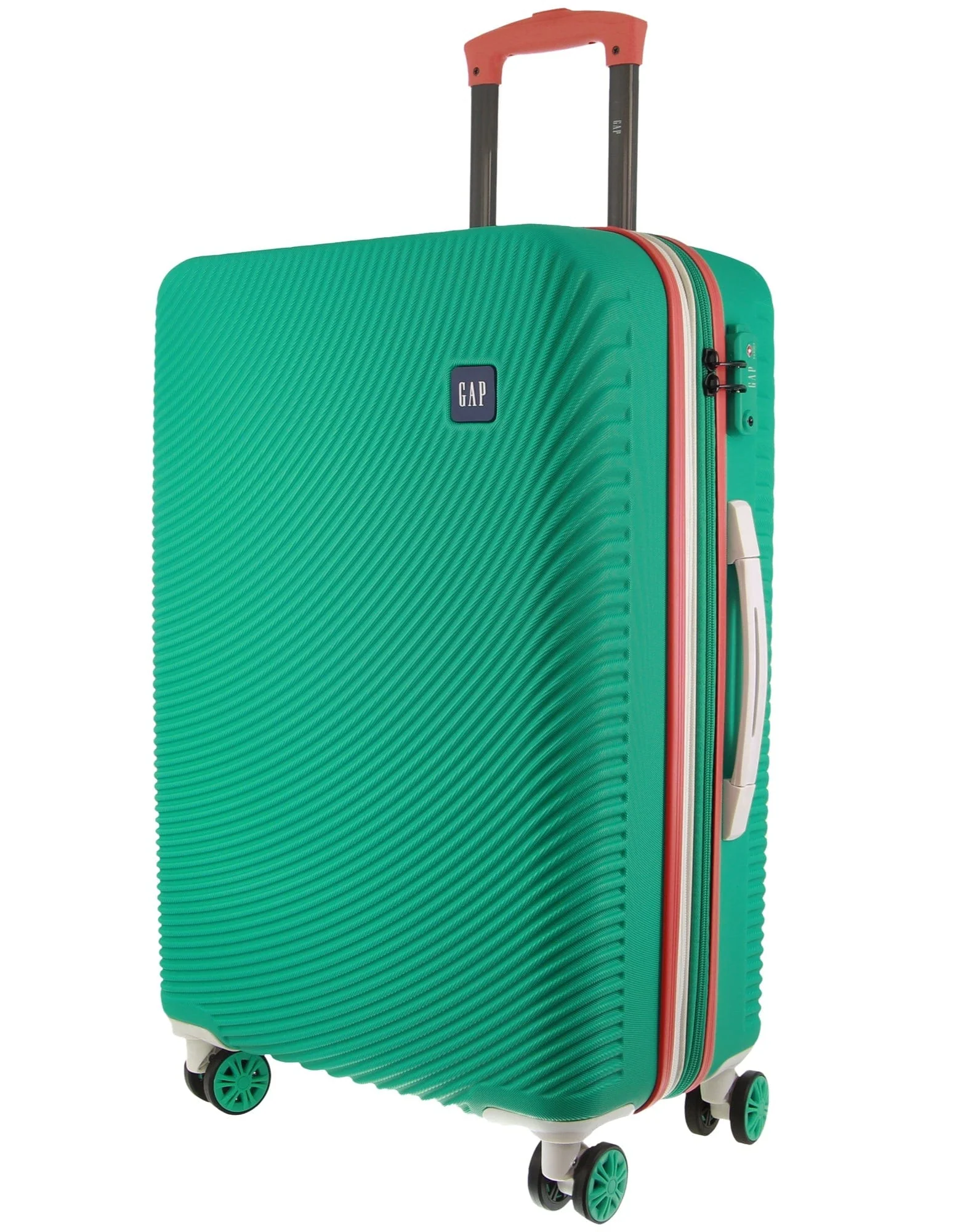 GAP Large Hard-Shell Luggage & Mini Beauty Travel Case Set w/ Tag Turquoise - Image 2