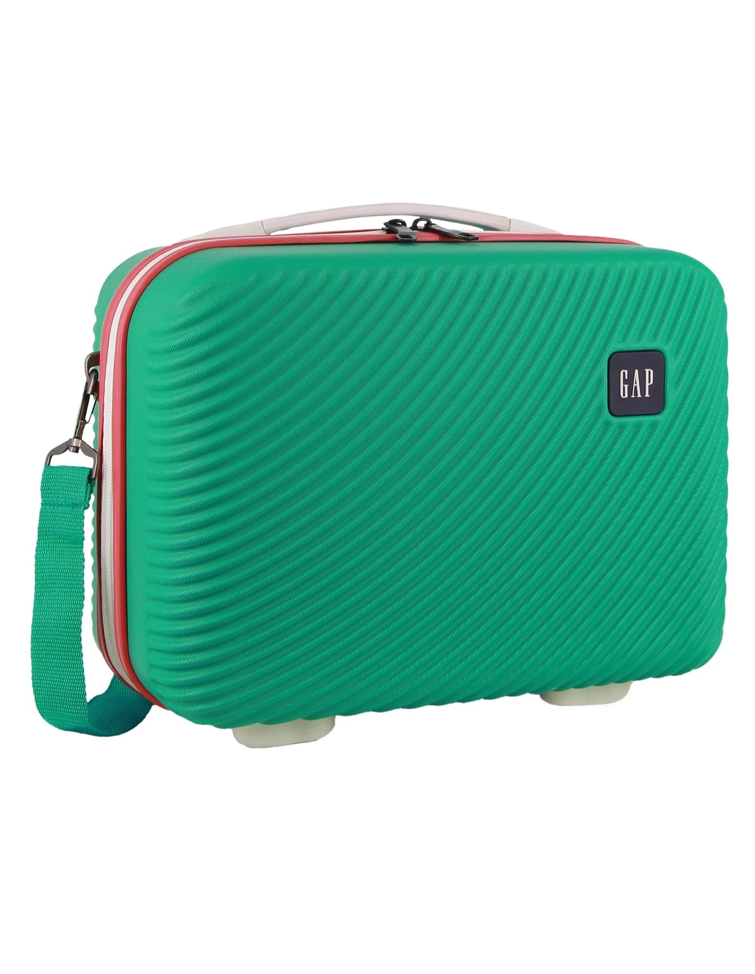 GAP Large Hard-Shell Luggage & Mini Beauty Travel Case Set w/ Tag Turquoise - Image 7
