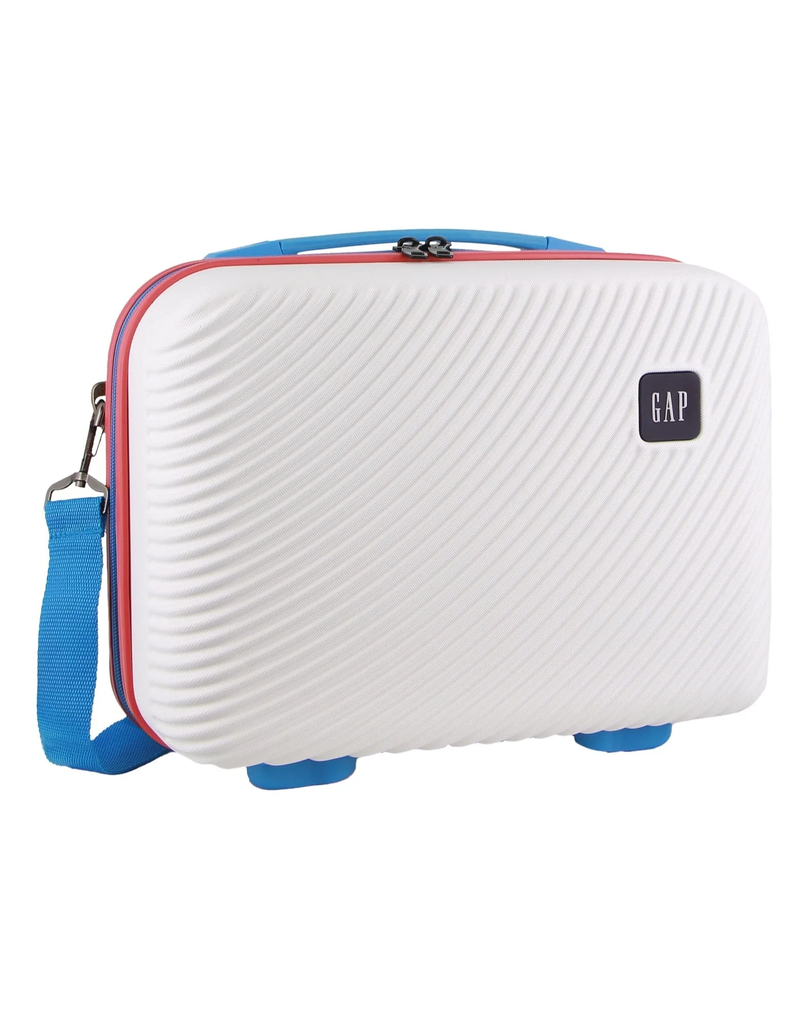 GAP Large Hard-Shell Luggage & Mini Beauty Travel Case Set w/ Tag White - Image 7