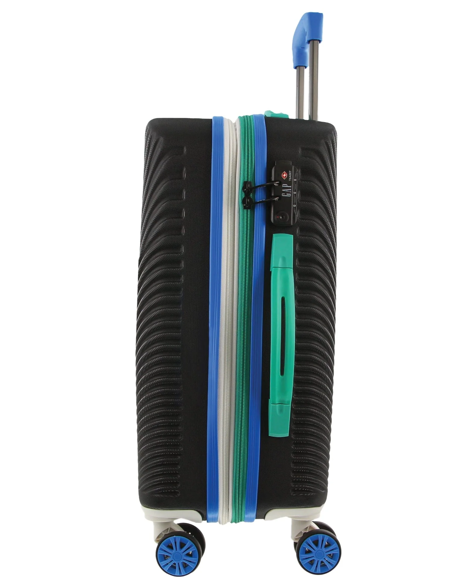 GAP Stripe Hard-Shell Cabin Suitcase TSA Lock Luggage 56x35cm Black - Image 8