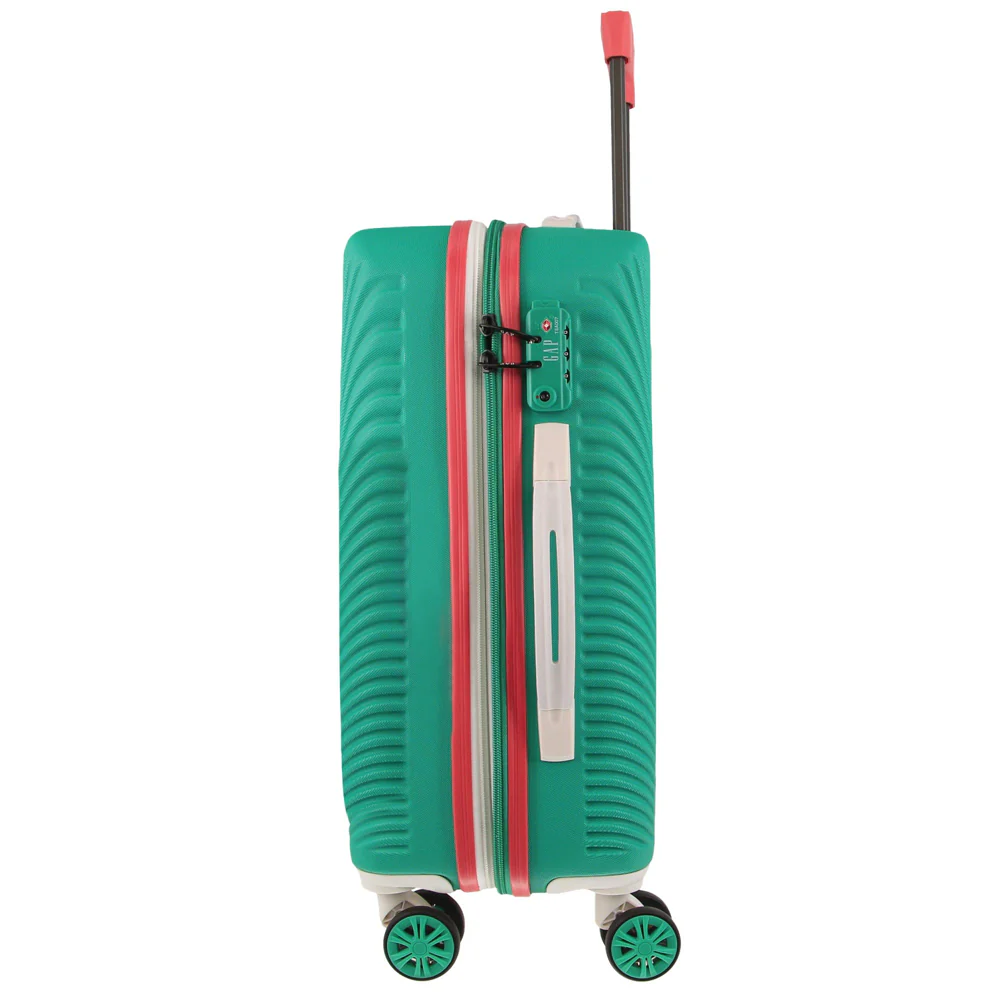 GAP Stripe Hard-Shell Cabin Suitcase TSA Lock Luggage 56x35cm Turquoise - Image 3