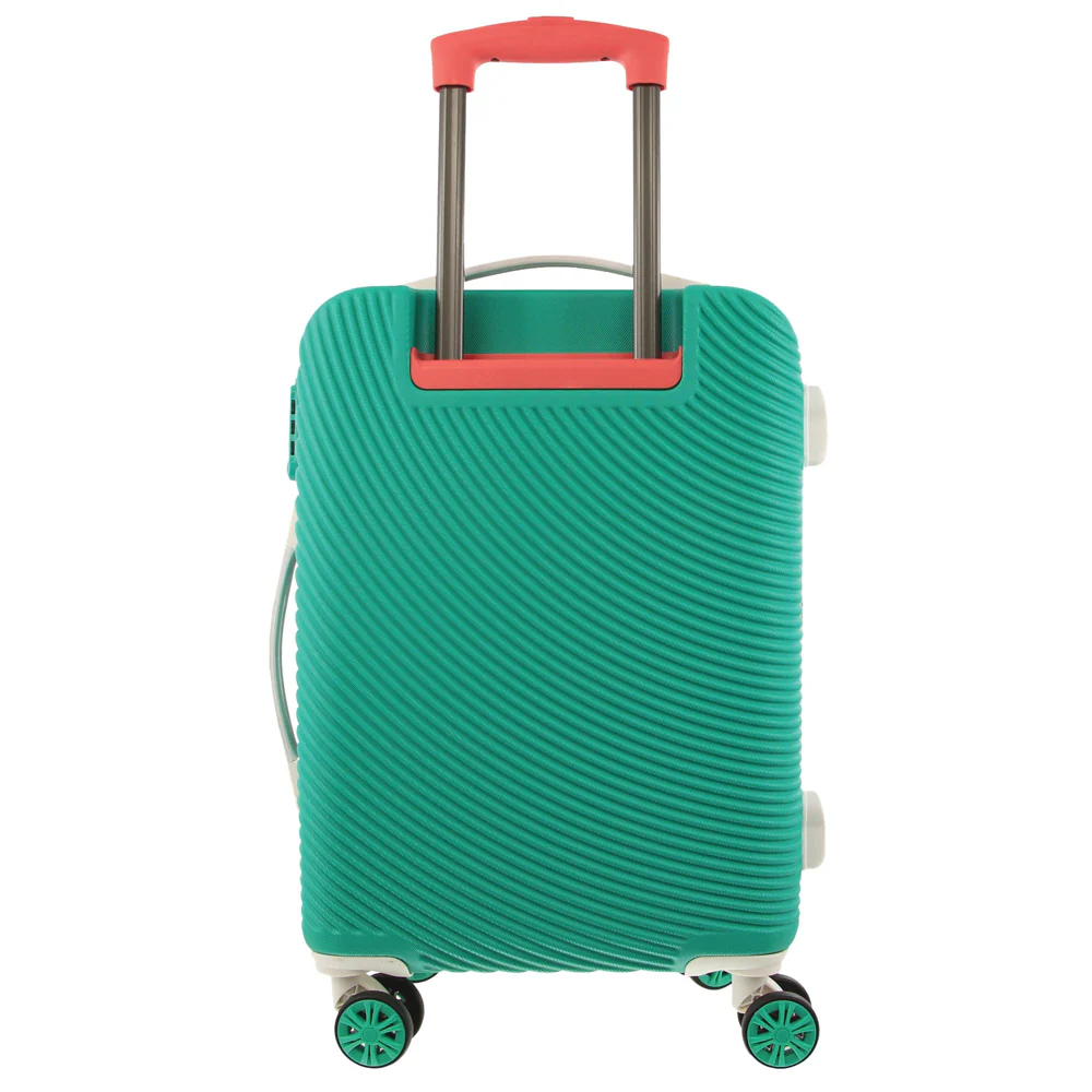 GAP Stripe Hard-Shell Cabin Suitcase TSA Lock Luggage 56x35cm Turquoise - Image 4
