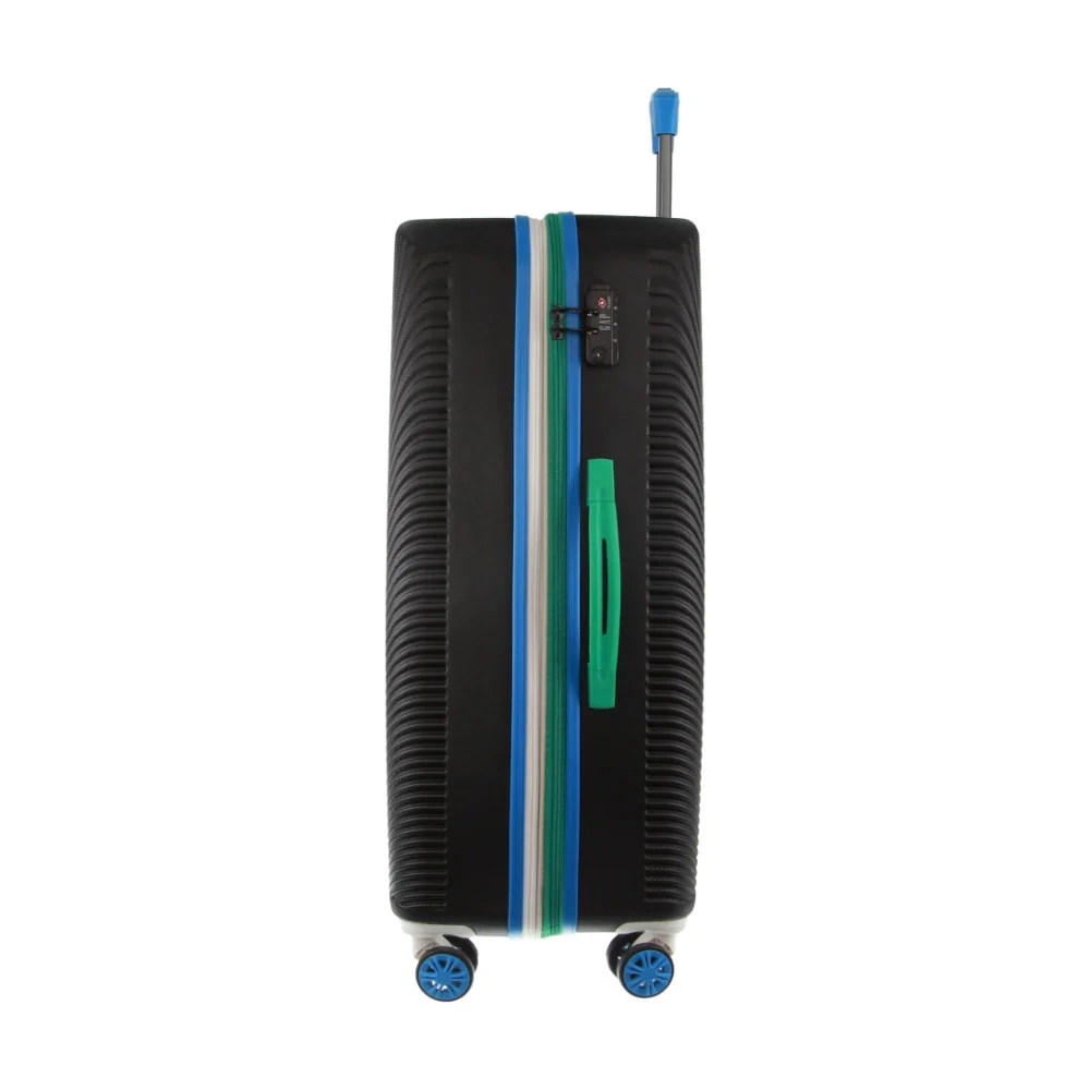 GAP Stripe Travel Hard-Shell Suitcase Medium Luggage 67x46cm Black - Image 3