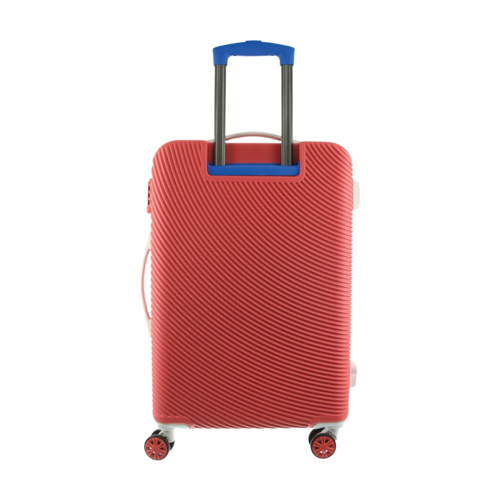 GAP Stripe Travel Hard-Shell Suitcase Medium Luggage 67x46cm Coral - Image 4