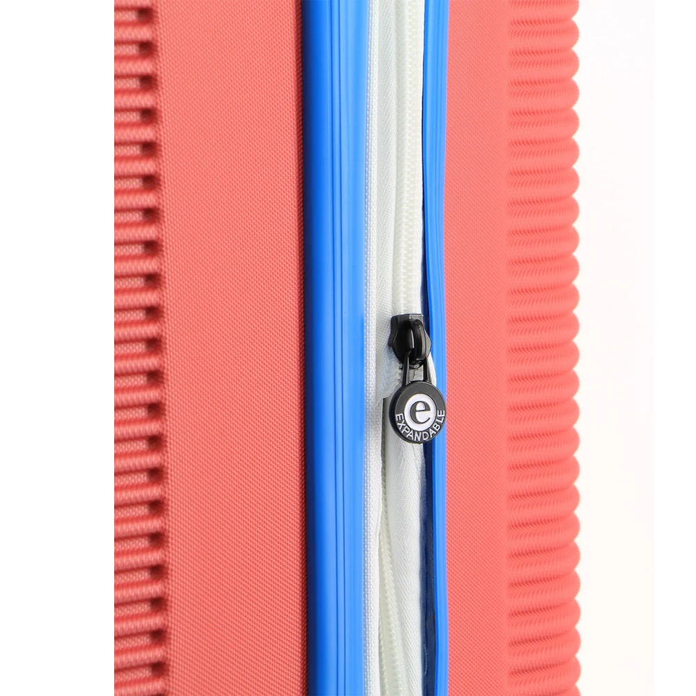 GAP Stripe Travel Hard-Shell Suitcase Medium Luggage 67x46cm Coral - Image 5