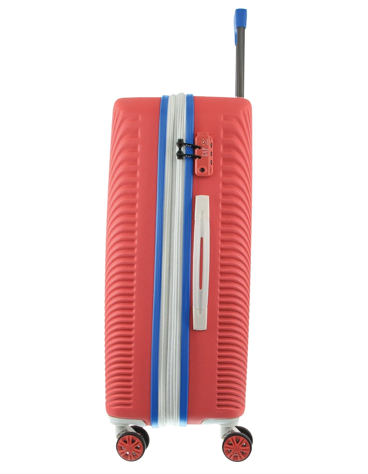 GAP Stripe Travel Hard-Shell Suitcase Medium Luggage 67x46cm Coral - Image 7