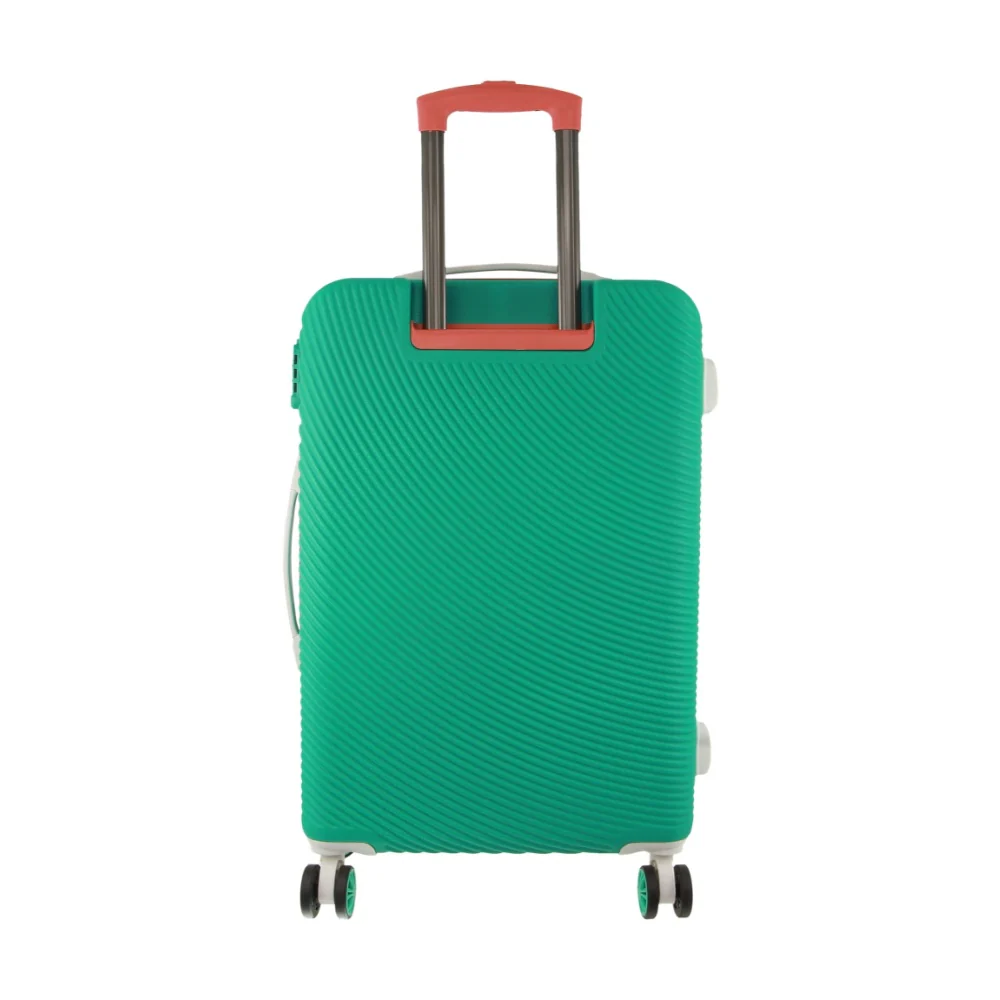 GAP Stripe Travel Suitcase Hard-Shell TSA Lock Large Luggage 76cm Turquoise - Image 4